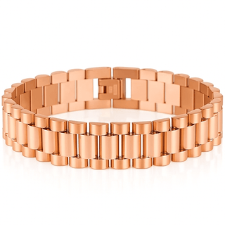 PRESIDENT BRACELET ROSE GOLD - Celeso