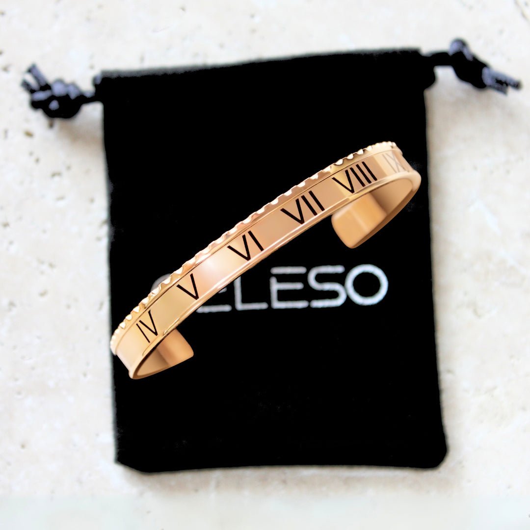 ROMAN BEZELET ROSE GOLD - Celeso