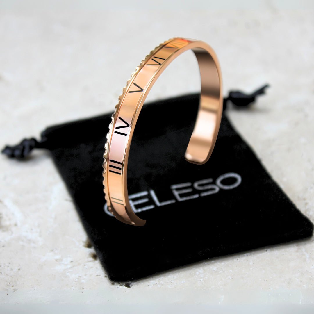 ROMAN BEZELET ROSE GOLD - Celeso