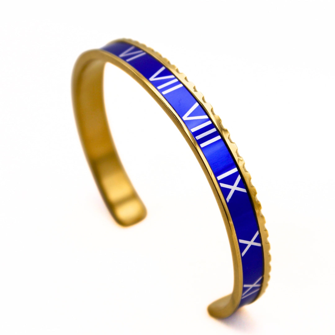 ROMAN BEZELET GOLD/BLUE