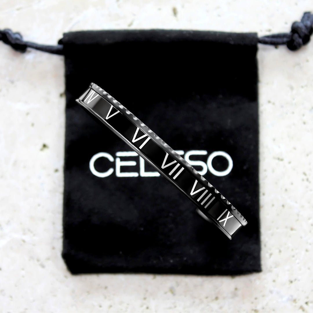 ROMAN BEZELET DOUBLE BLACK - Celeso